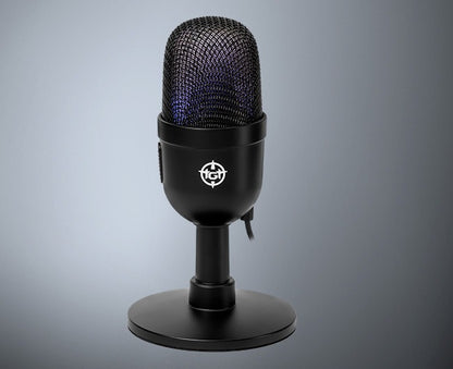 Microfone TGT Anzer V2 Rainbow RGB USB Cardioide Condensador 16mm Preto para Streaming, Podcast e Gravações – SEG IMPORTS
