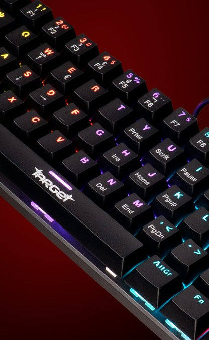Teclado Mecânico Gamer TGT Sherman V3 C1 Rainbow ABNT2 Switch Vermelho Compacto 61 Teclas Silencioso – SEG IMPORTS