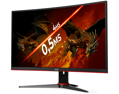 Monitor Gamer AOC Legend C27G2ZE 27” Curvo VA Full HD 240Hz 0.5ms FreeSync Premium HDMI/DP – SEG IMPORTS