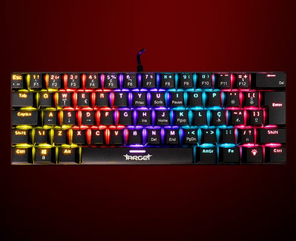 Teclado Mecânico Gamer TGT Sherman V3 C1 Rainbow ABNT2 Switch Vermelho Compacto 61 Teclas Silencioso – SEG IMPORTS