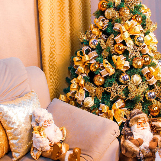 Kit Decoração Árvore de Natal Dourada 150cm Merita – Elegância e Sofisticação em Cada Detalhe