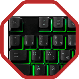 Teclado Gamer TGT M16L Rainbow ABNT2 Membrana USB Preto Full Size 107 Teclas – SEG IMPORTS