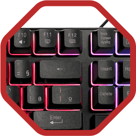 Teclado Gamer TGT M16L Rainbow ABNT2 Membrana USB Preto Full Size 107 Teclas – SEG IMPORTS