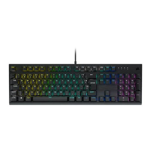 Teclado Mecânico Gamer Corsair K60 RGB PRO Low Profile ABNT2 Cherry MX Speed Alumínio Preto – SEG IMPORTS
