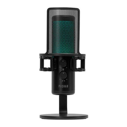 Microfone Profissional Pichau Izar Pro RGB USB Preto, 192kHz, 24Bits, Pop Filter Integrado – SEG IMPORTS