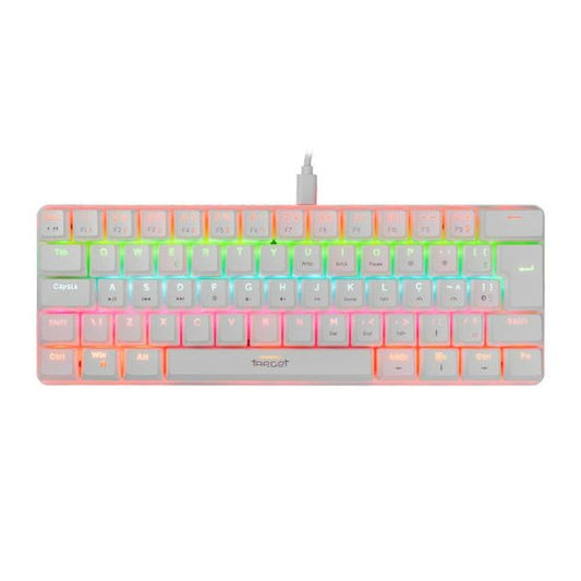 Teclado Mecânico Gamer TGT Sherman Compacto Rainbow ABNT2 Switch Azul Branco 61 Teclas Alta Performance – SEG IMPORTS