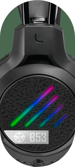 Headset Gamer TGT B53 Rainbow Drivers 50mm Estéreo Microfone Ajustável Conector P2 3.5mm + USB Preto – SEG IMPORTS