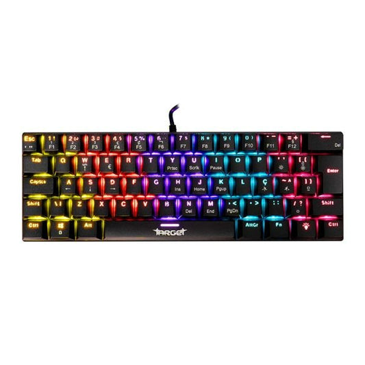 Teclado Mecânico Gamer TGT Sherman V3 C1 Rainbow ABNT2 Switch Vermelho Compacto 61 Teclas Silencioso – SEG IMPORTS