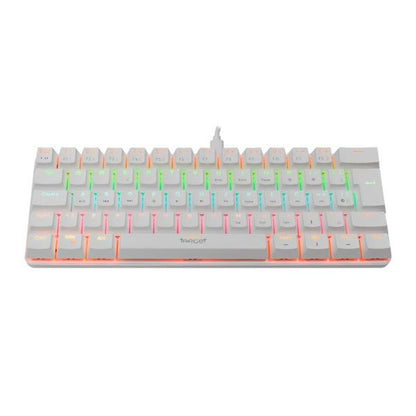 Teclado Mecânico Gamer TGT Sherman Compacto Rainbow ABNT2 Switch Azul Branco 61 Teclas Alta Performance – SEG IMPORTS