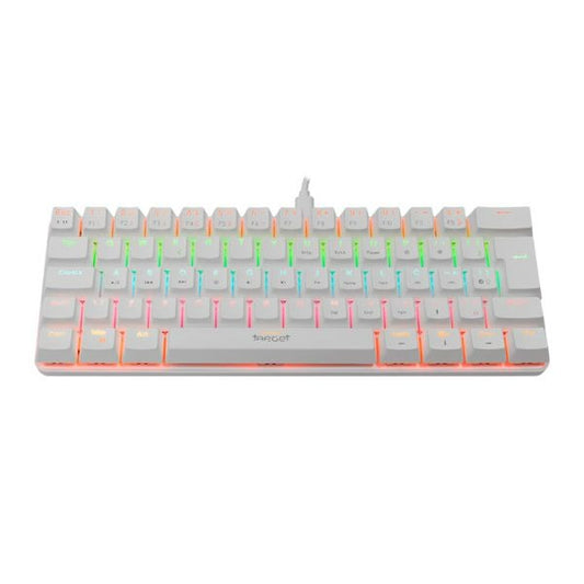 Teclado Mecânico Gamer TGT Sherman Compacto Rainbow ABNT2 Switch Azul Branco 61 Teclas Alta Performance – SEG IMPORTS