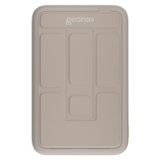 Carregador Portátil Geonav 10.000mAh com Suporte Dobrável, Indução MagSafe, USB-C/USB-A – Off White
