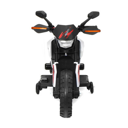 Moto Elétrica Infantil Turbon com Rodinhas Branco – Zippy Toys 6V