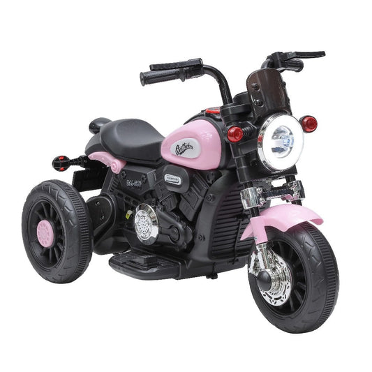 Moto Elétrica Infantil Rosa 6V Mini Harley – Com LED e Música