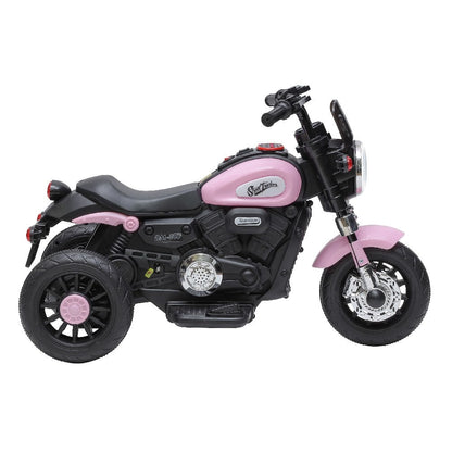 Moto Elétrica Infantil Rosa 6V Mini Harley – Com LED e Música