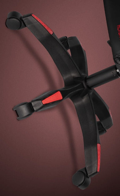 Cadeira Gamer TGT Heron M Preto e Vermelho – Encosto Reclinável 90° a 125°, Espuma de Alta Densidade, Pistão a Gás Classe 4, Base de Metal Cromado e Rodízios em PU 50mm – Seg Imports