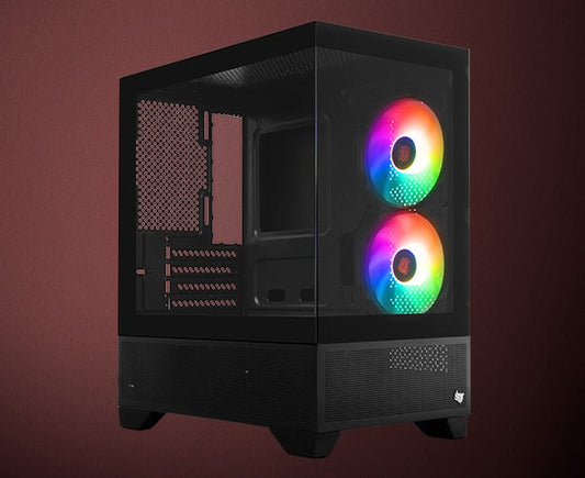 Gabinete Gamer Pichau Magpie 4B – Mini-Tower com 2 Fans – Lateral de Vidro – Preto – Seg Imports