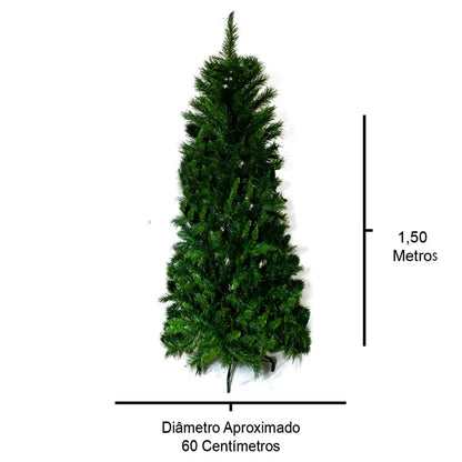 Árvore de Natal Príncipe Slim 150cm 448 Galhos Merita PPS150-448T – SEG Imports