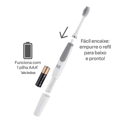 Escova Elétrica Sônica Adulta Health Pro HC102 – Limpeza Profunda e Tecnologia Sônica | SEG Imports