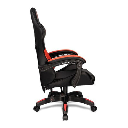 Cadeira Gamer TGT Heron M Preto e Vermelho – Encosto Reclinável 90° a 125°, Espuma de Alta Densidade, Pistão a Gás Classe 4, Base de Metal Cromado e Rodízios em PU 50mm – Seg Imports