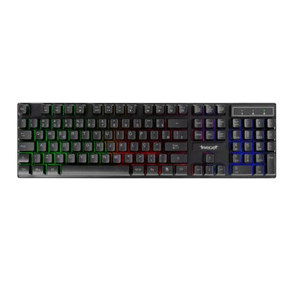 Combo Gamer TGT Ariete 4 em 1 – Teclado ABNT2, Mouse 1600 DPI, Mousepad e Headset 40 mm – Rainbow LED – Seg Imports